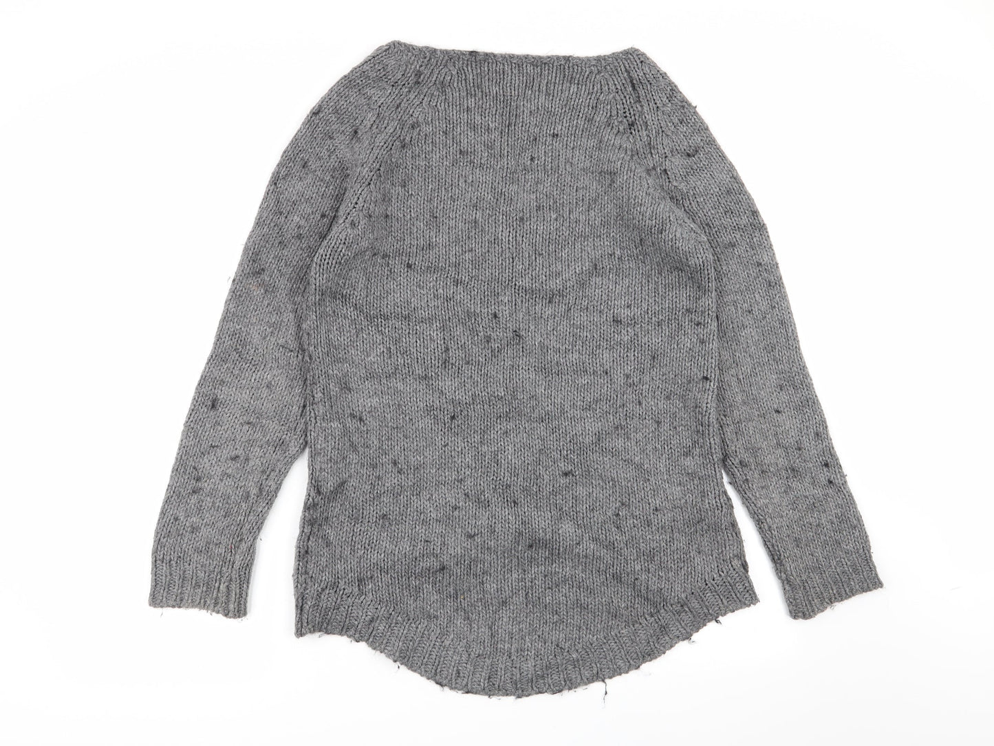cocogio Womens Grey Polka Dot  Pullover Jumper Size 10