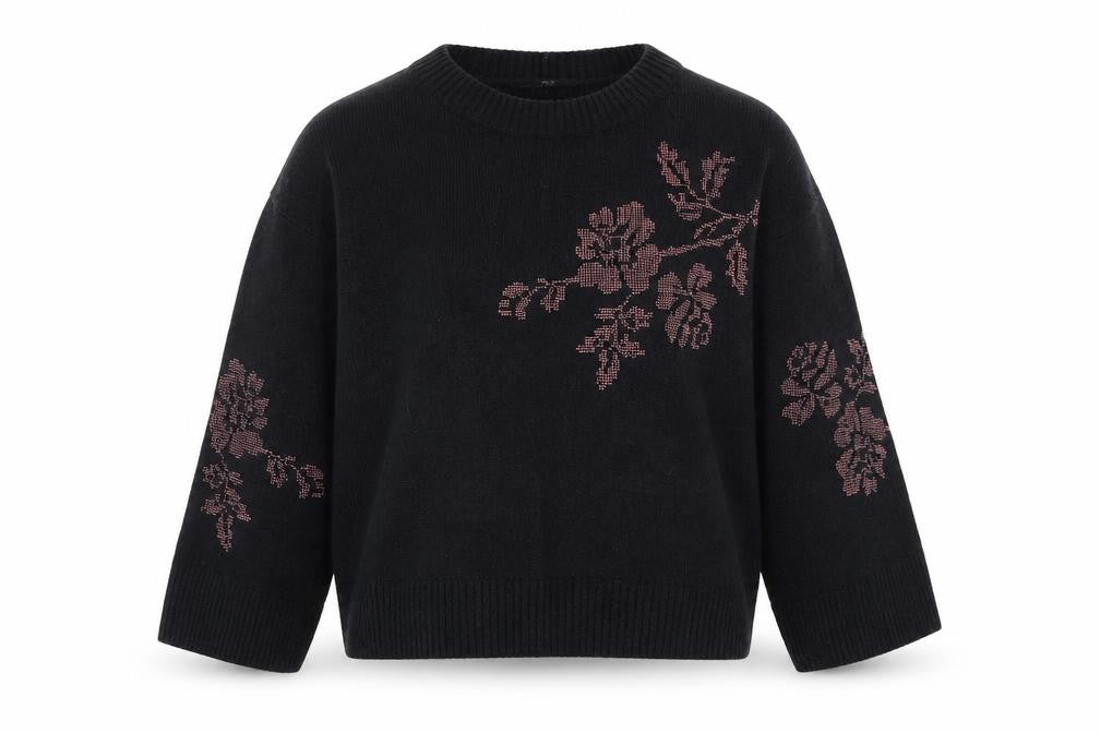NEXT Womens Blue Floral  Pullover Jumper Size 14