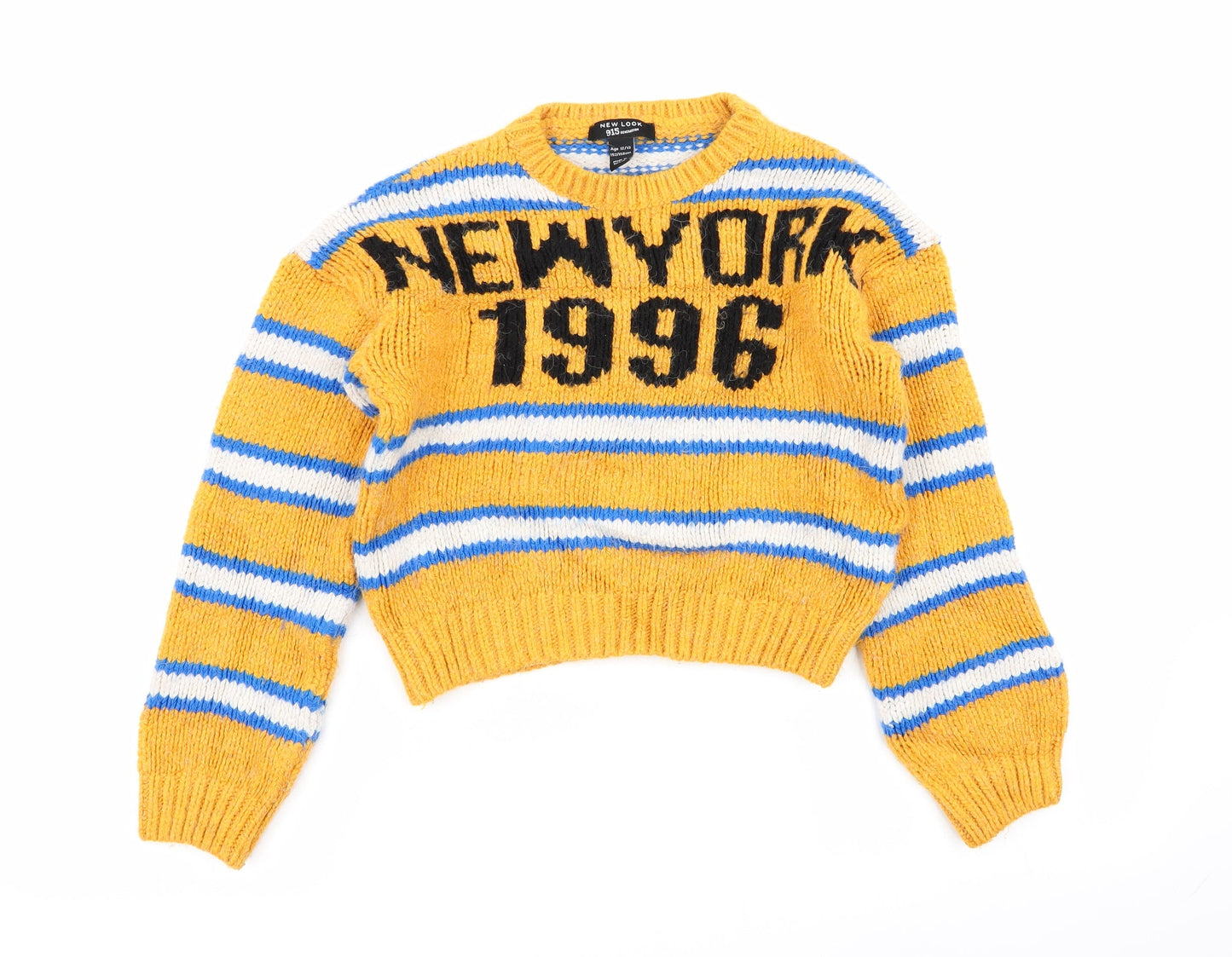 New Look Girls Multicoloured Striped  Pullover Jumper Size 12-13 Years