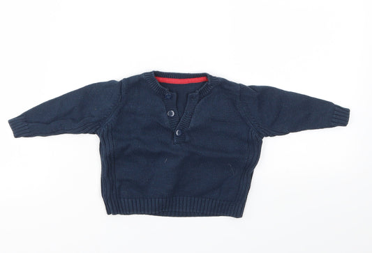 M Boys Blue   Pullover Jumper Size 3-6 Months