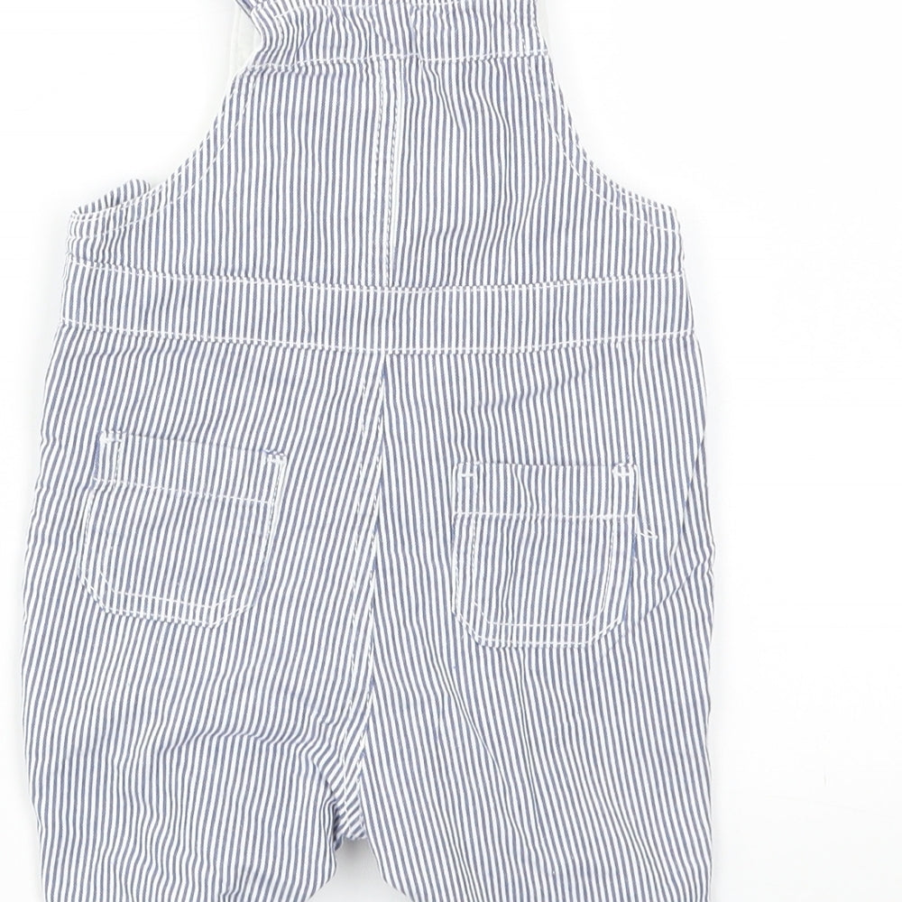 JHON LEWIS Boys Blue Striped  Babygrow One-Piece Size 3-6 Months