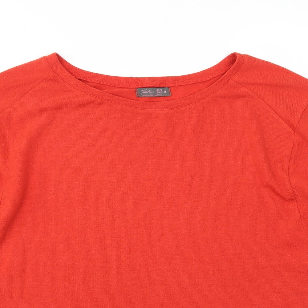 FASH KAYO Womens Red   Pullover Jumper Size XL