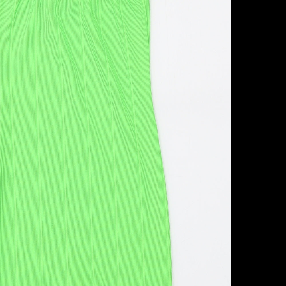 PRETTY LITLE THING  Womens Green   Fit & Flare  Size 8