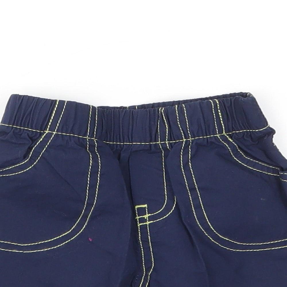 Pitter Patter Boys Blue   Cargo Trousers Size 0-3 Months