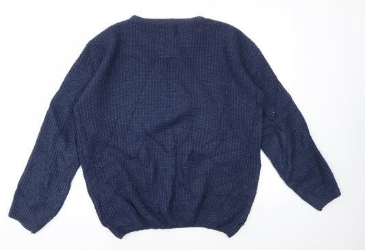 Refectory Mens Blue   Pullover Sweatshirt Size S