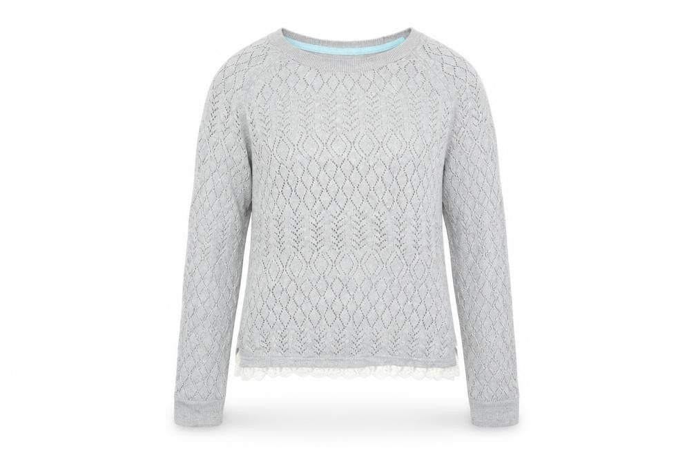 H&M Girls Grey   Pullover Jumper Size 14 Years