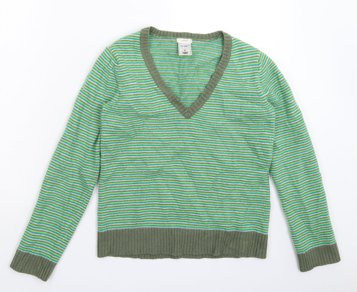 Old Navy Womens Multicoloured Striped Knit Pullover Jumper Size M