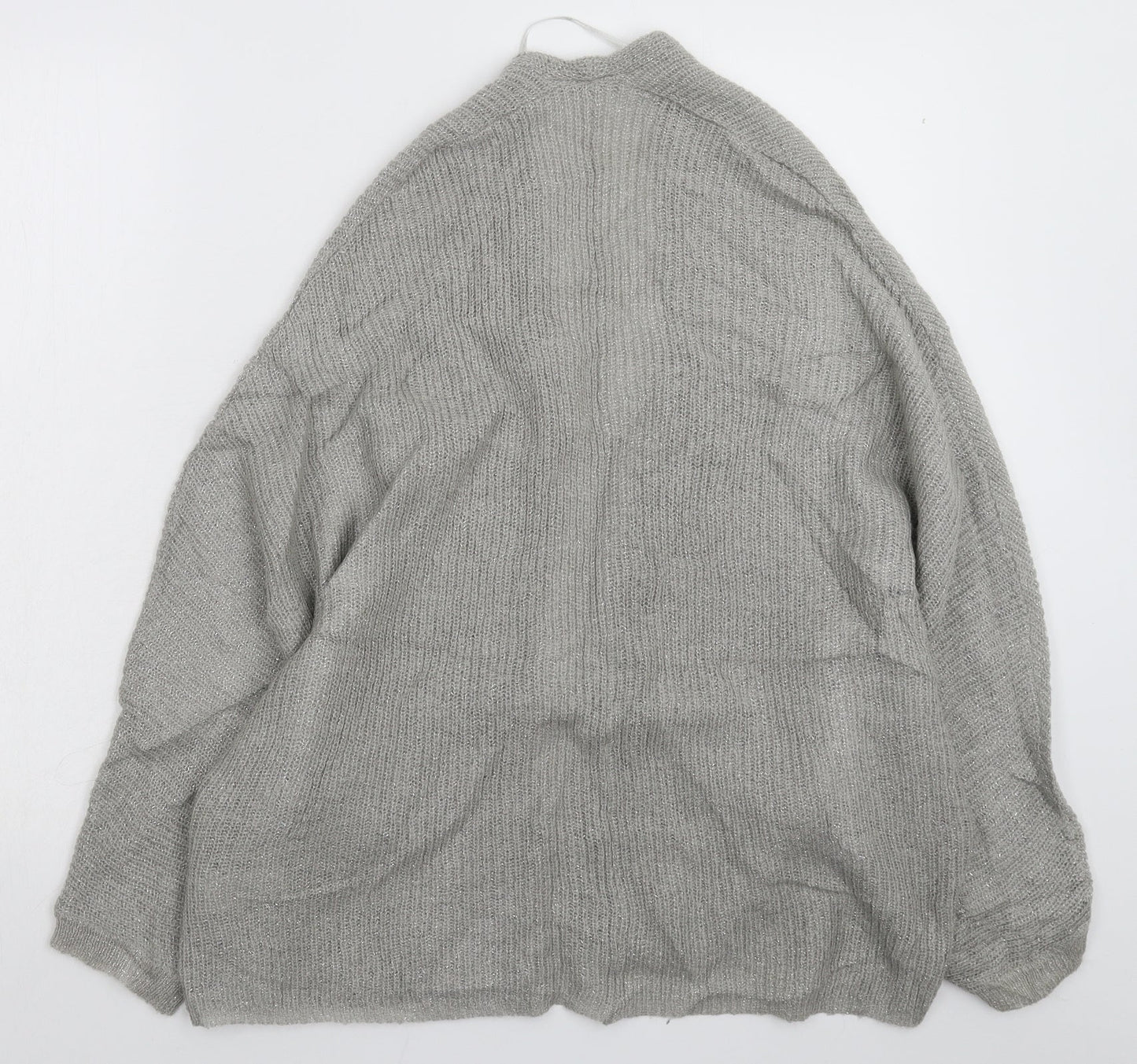 New Look Womens Grey  Knit Cardigan Jumper Size S
