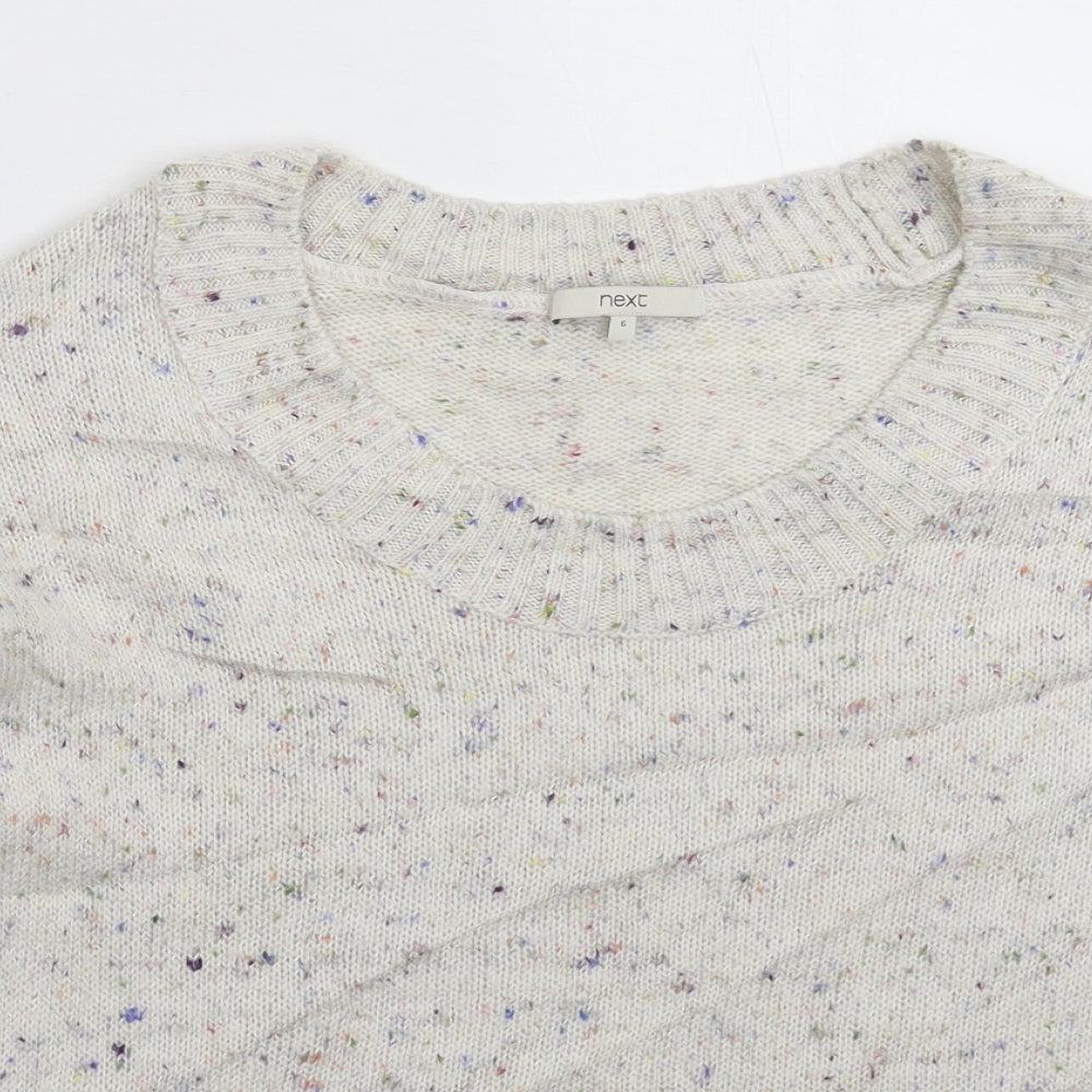 NEXT Womens Grey  Knit Pullover Jumper Size 6  - Oversized