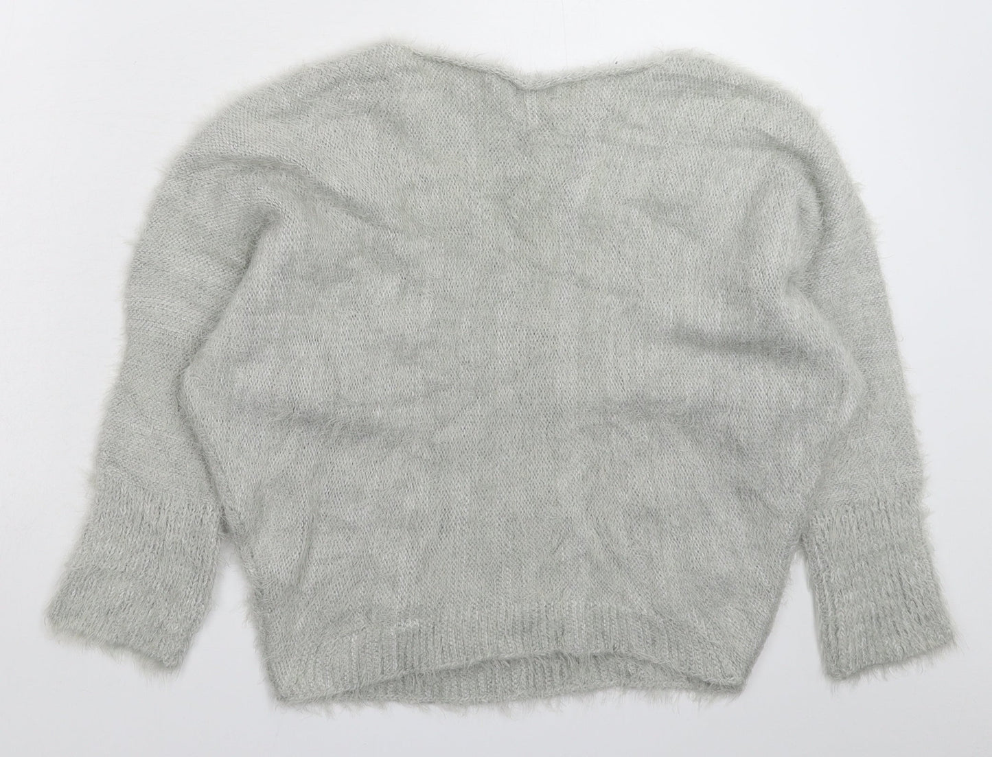 Amanti Womens Grey  Knit Pullover Jumper Size L