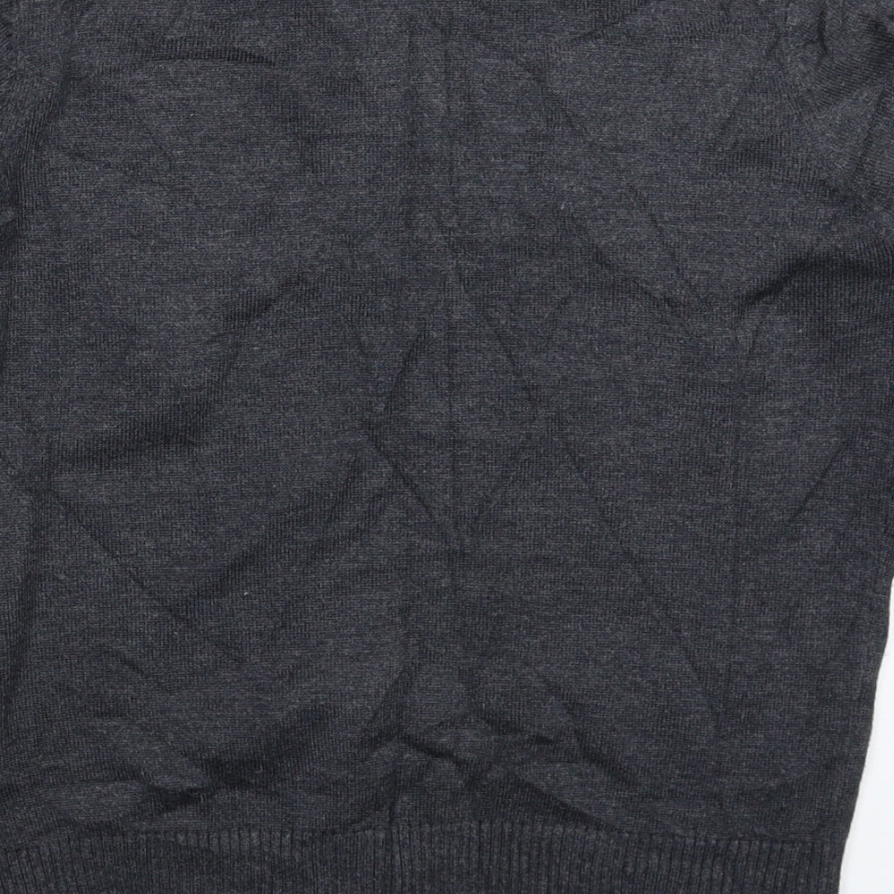 FOREVER 21 Girls Grey  Knit Pullover Jumper Size 11-12 Years