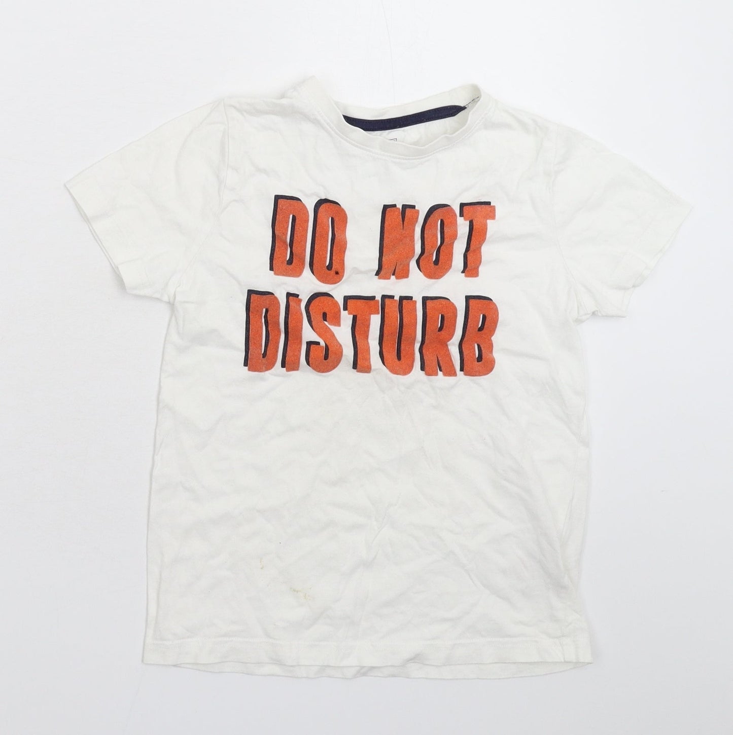 F&F Boys White   Basic T-Shirt Size 8-9 Years