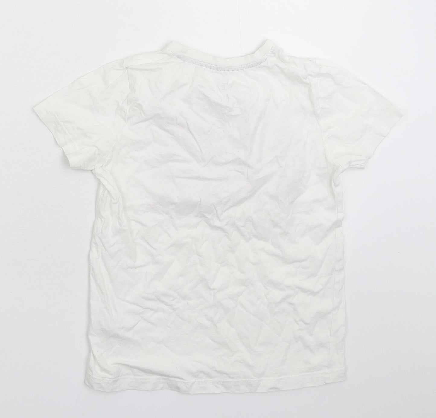 F&F Boys White   Basic T-Shirt Size 8-9 Years