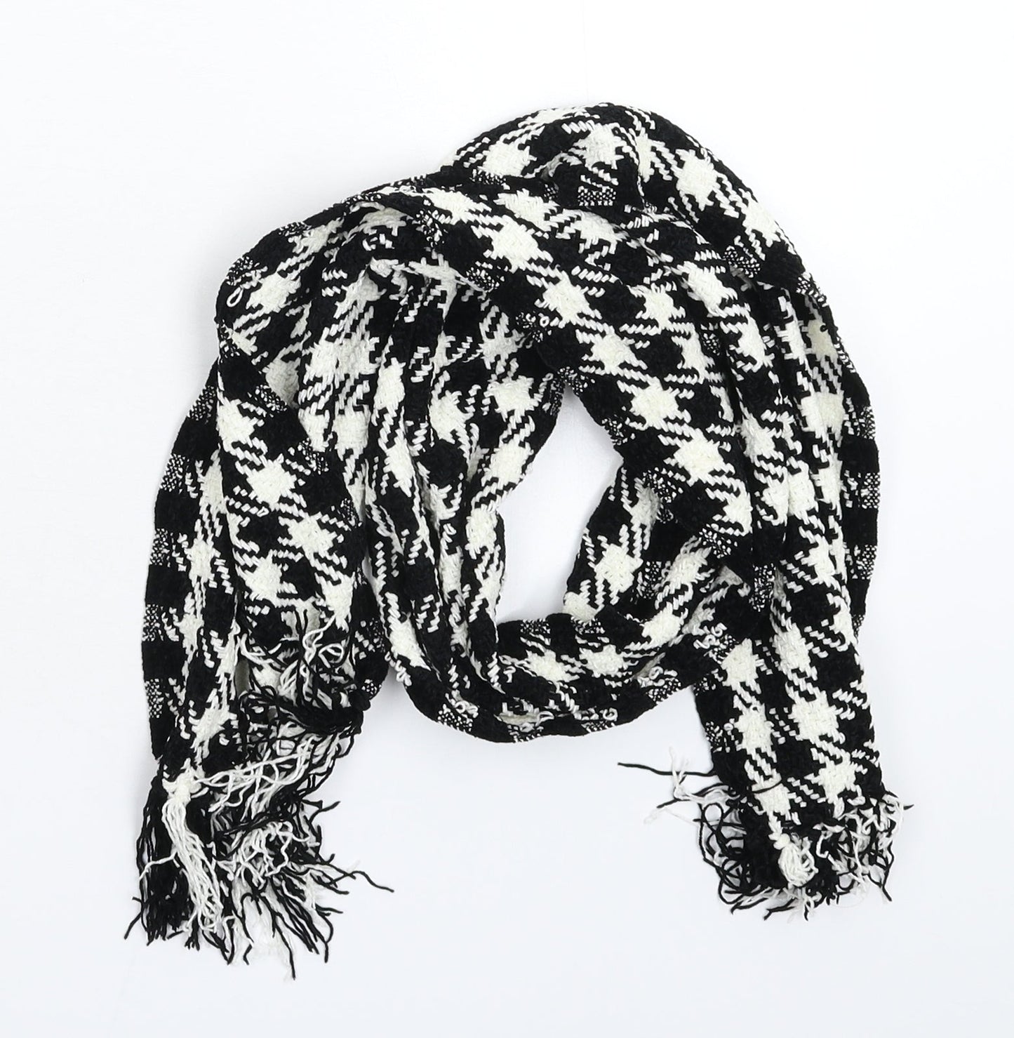 Marks and Spencer Womens Multicoloured Houndstooth Knit  Scarf