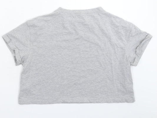 Missguided Womens Grey   Basic T-Shirt Size 12