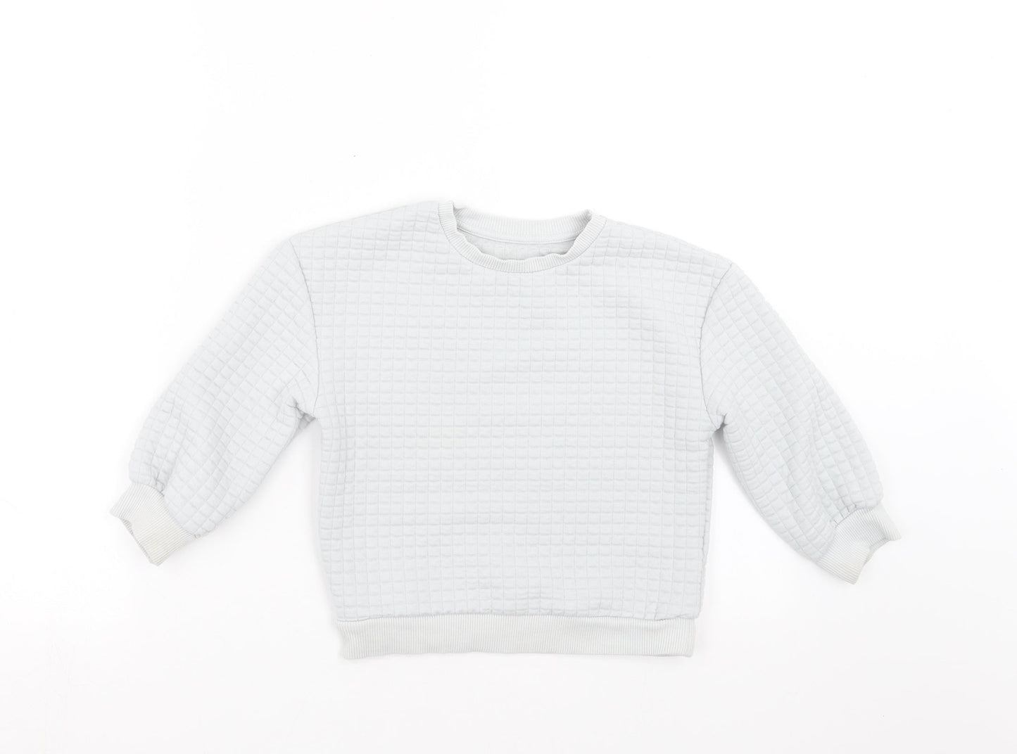 Matalan Boys Grey Check  Pullover Sweatshirt Size 3-4 Years