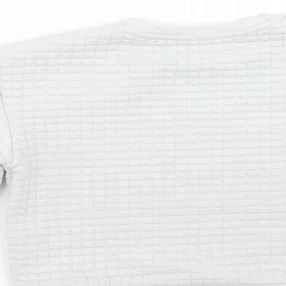 Matalan Boys Grey Check  Pullover Sweatshirt Size 3-4 Years