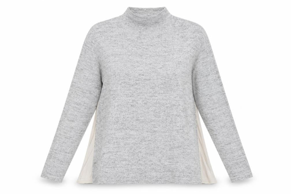 NEXT Womens Grey  Knit Pullover Jumper Size 18  - side panel detail