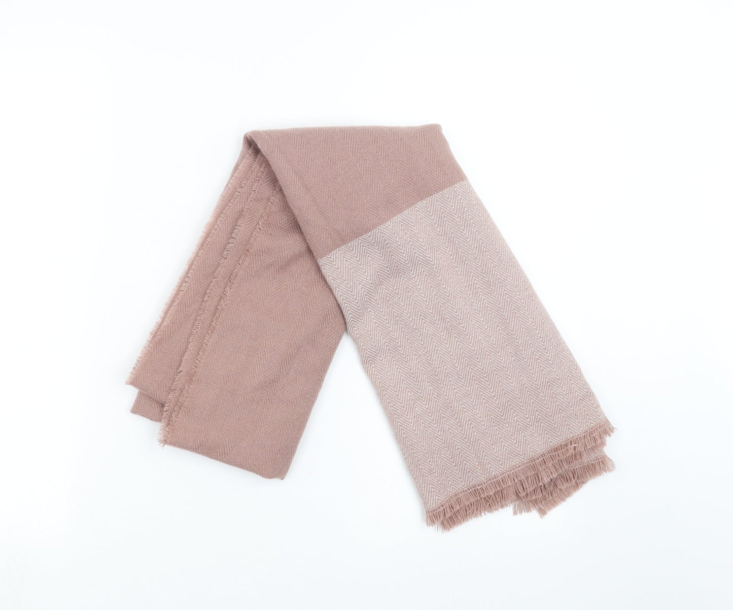 Primark Womens Pink Herringbone   Scarf