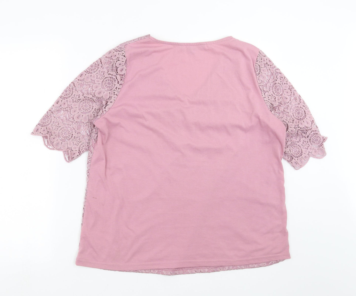 Bonmarché Womens Purple Floral  Basic Blouse Size 16