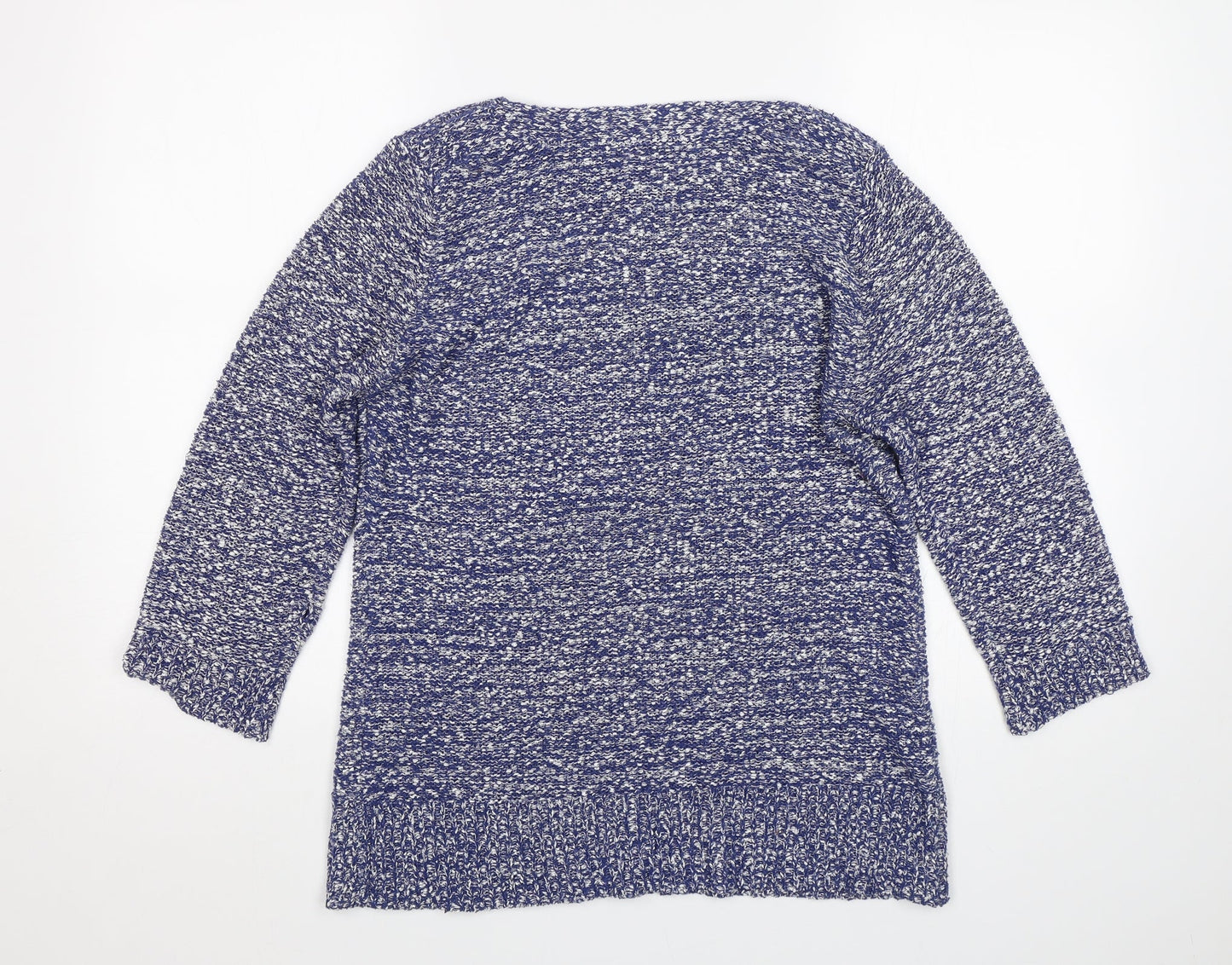 BM Collection Womens Blue   Pullover Jumper Size M