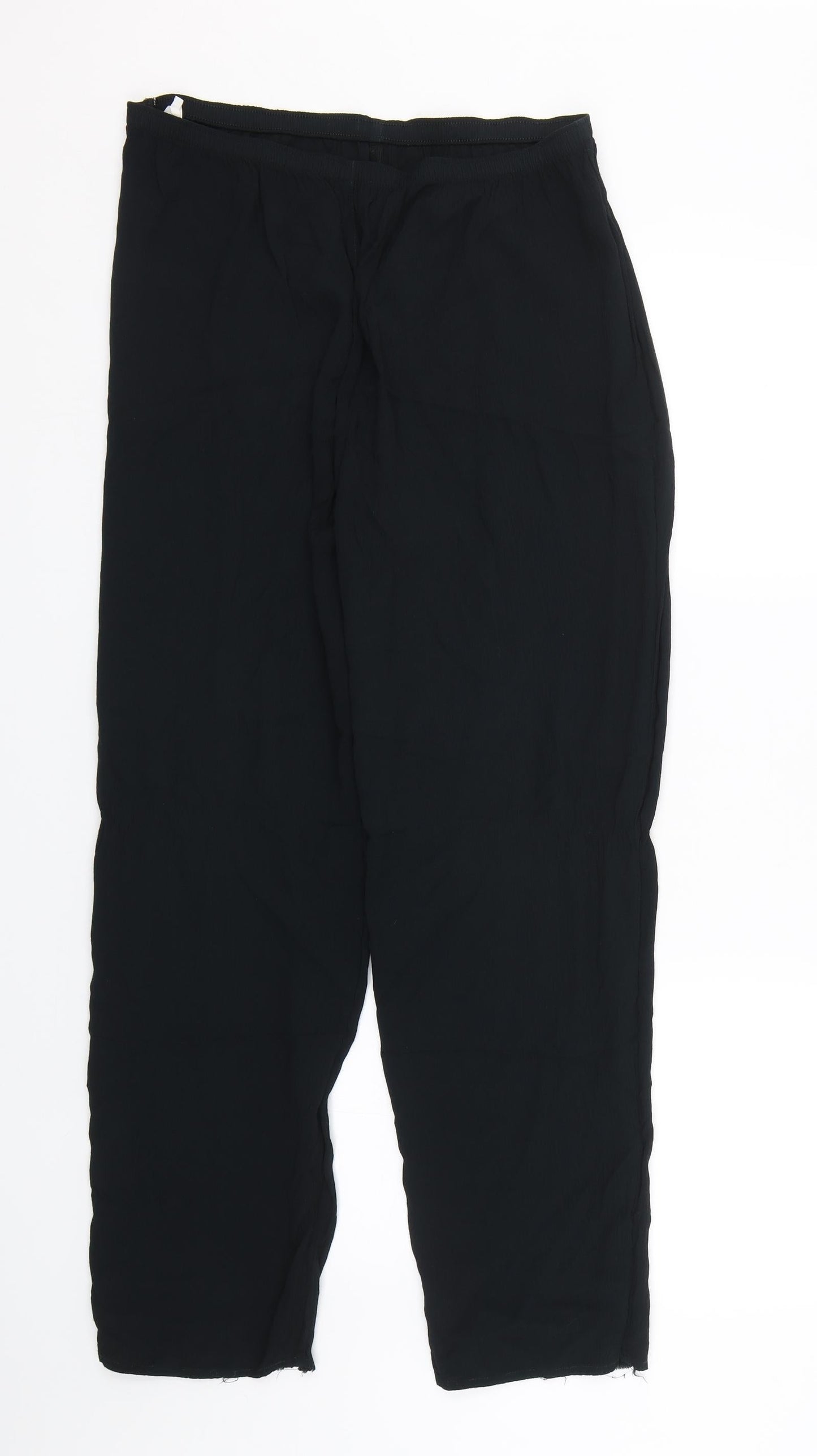 Preworn Womens Black   Trousers  Size L L27 in