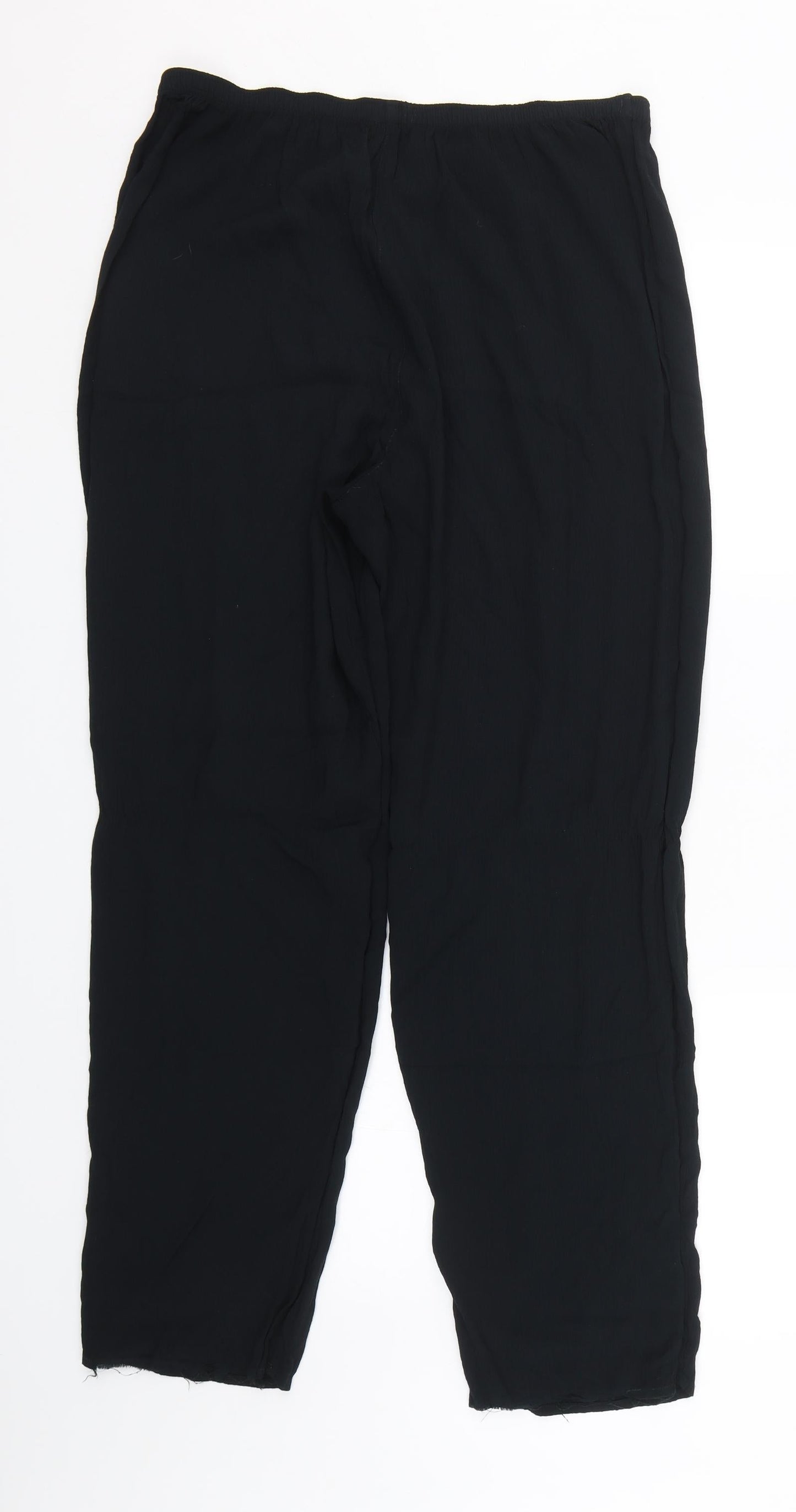 Preworn Womens Black   Trousers  Size L L27 in