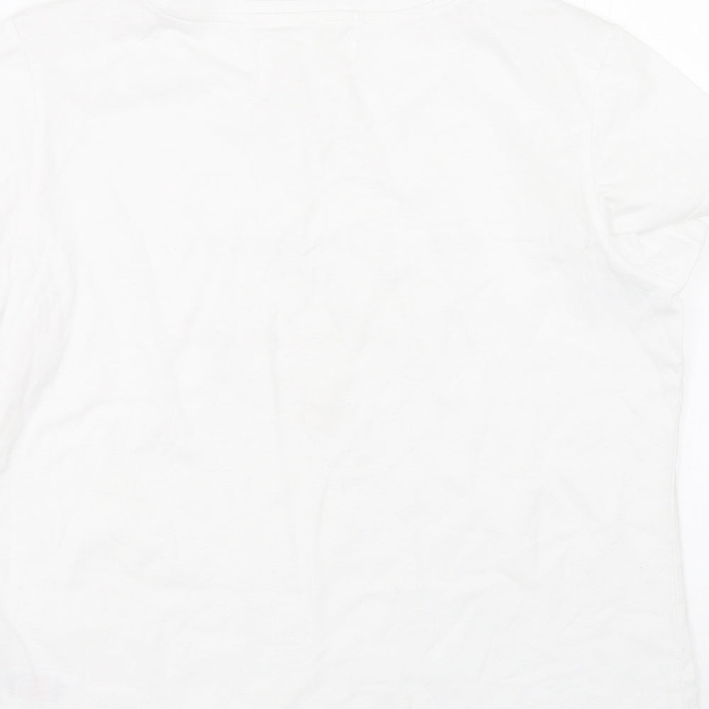 F&F Womens White   Top Pyjama Top Size S