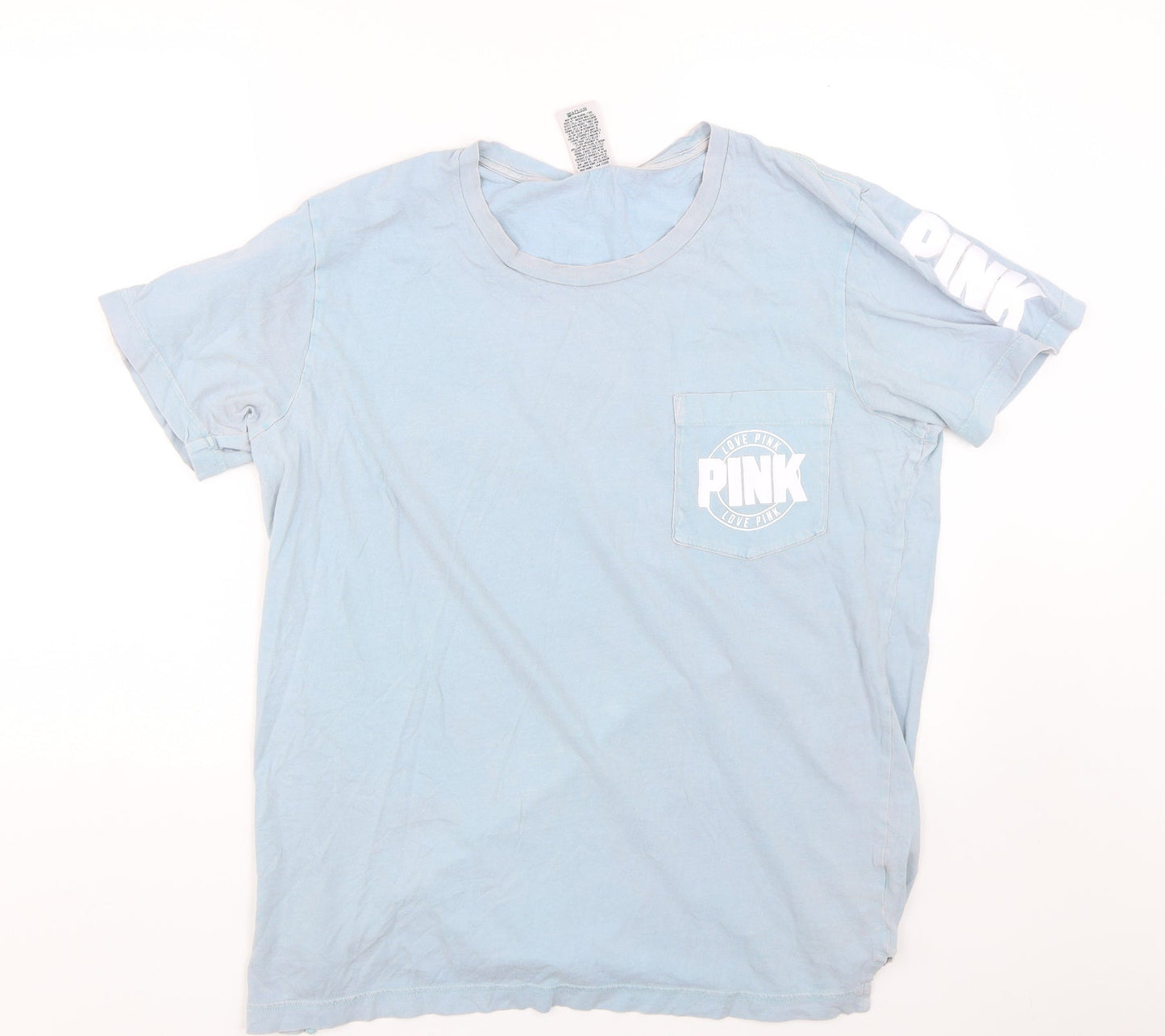 PINK Womens Blue   Top Pyjama Top Size L