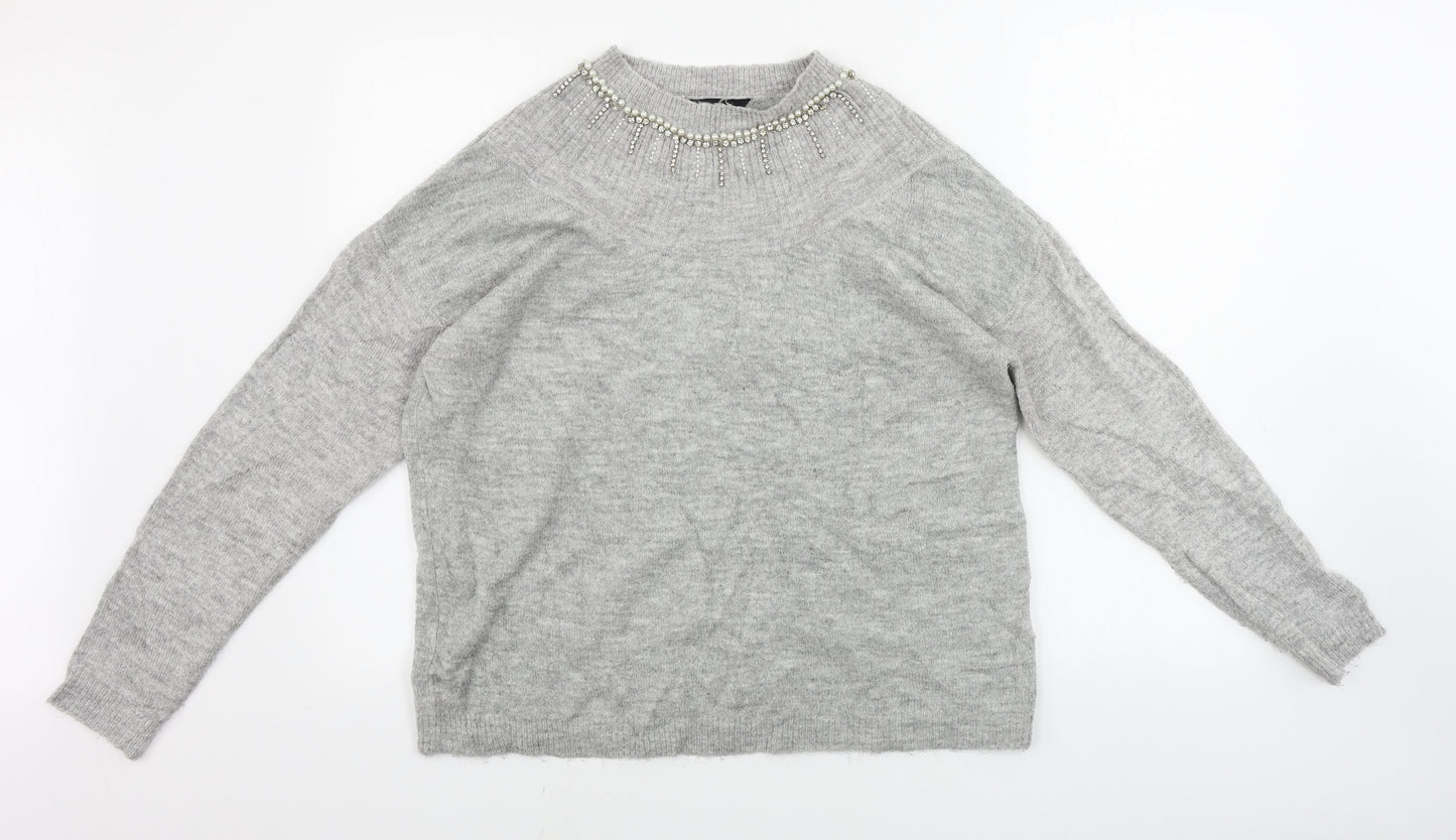 Dorothy Perkins  Womens Grey   Pullover Jumper Size 16