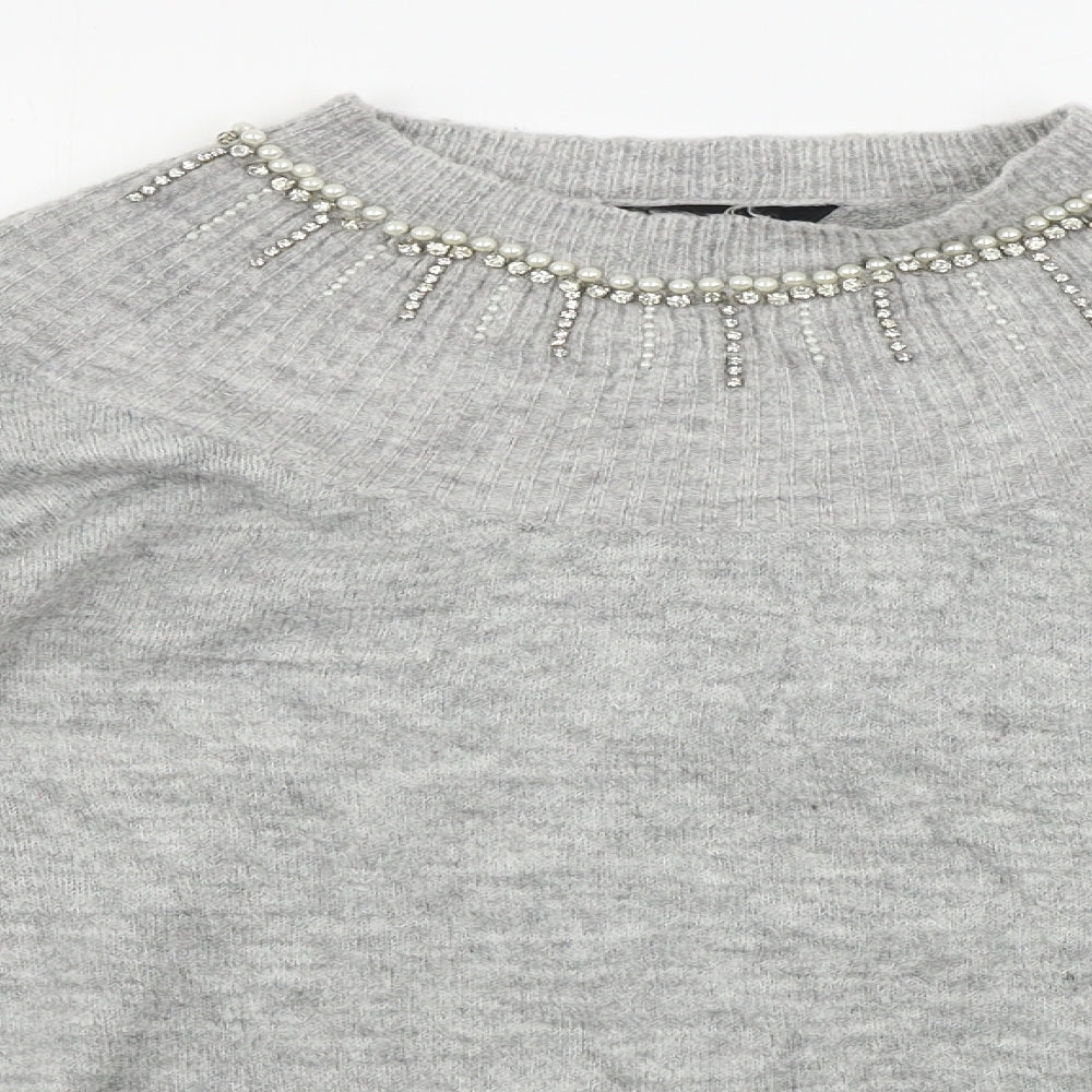 Dorothy Perkins  Womens Grey   Pullover Jumper Size 16
