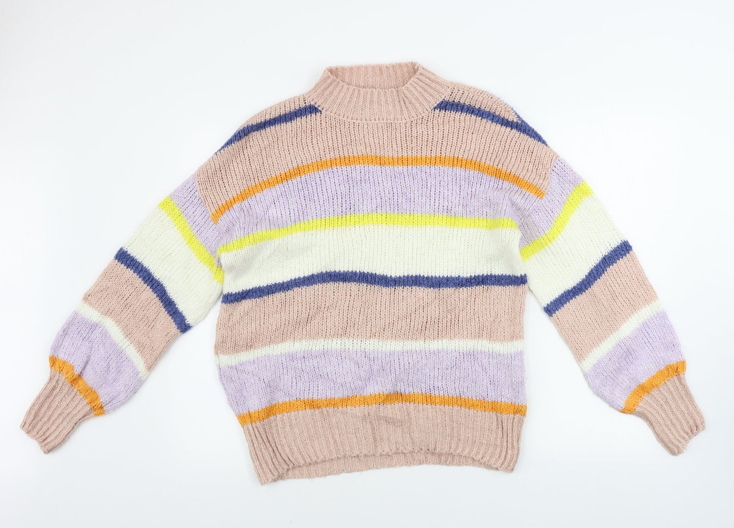 NEXT  Womens Pink Striped  Pullover Jumper Size M