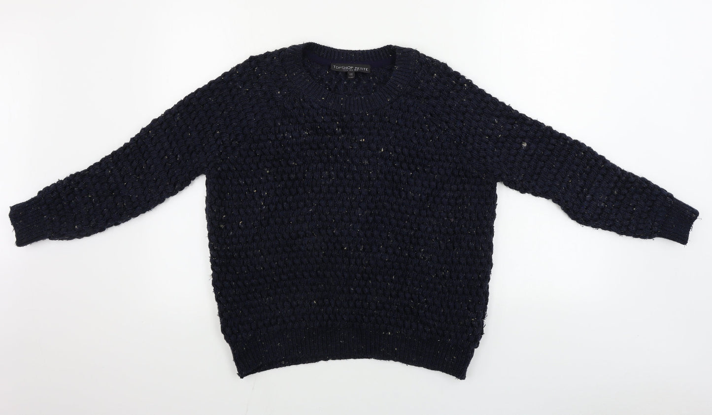 Topshop  Womens Blue   Pullover Jumper Size 10