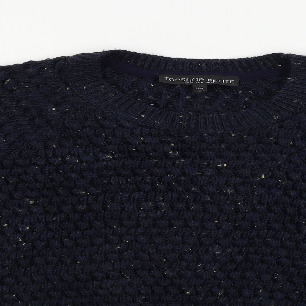 Topshop  Womens Blue   Pullover Jumper Size 10
