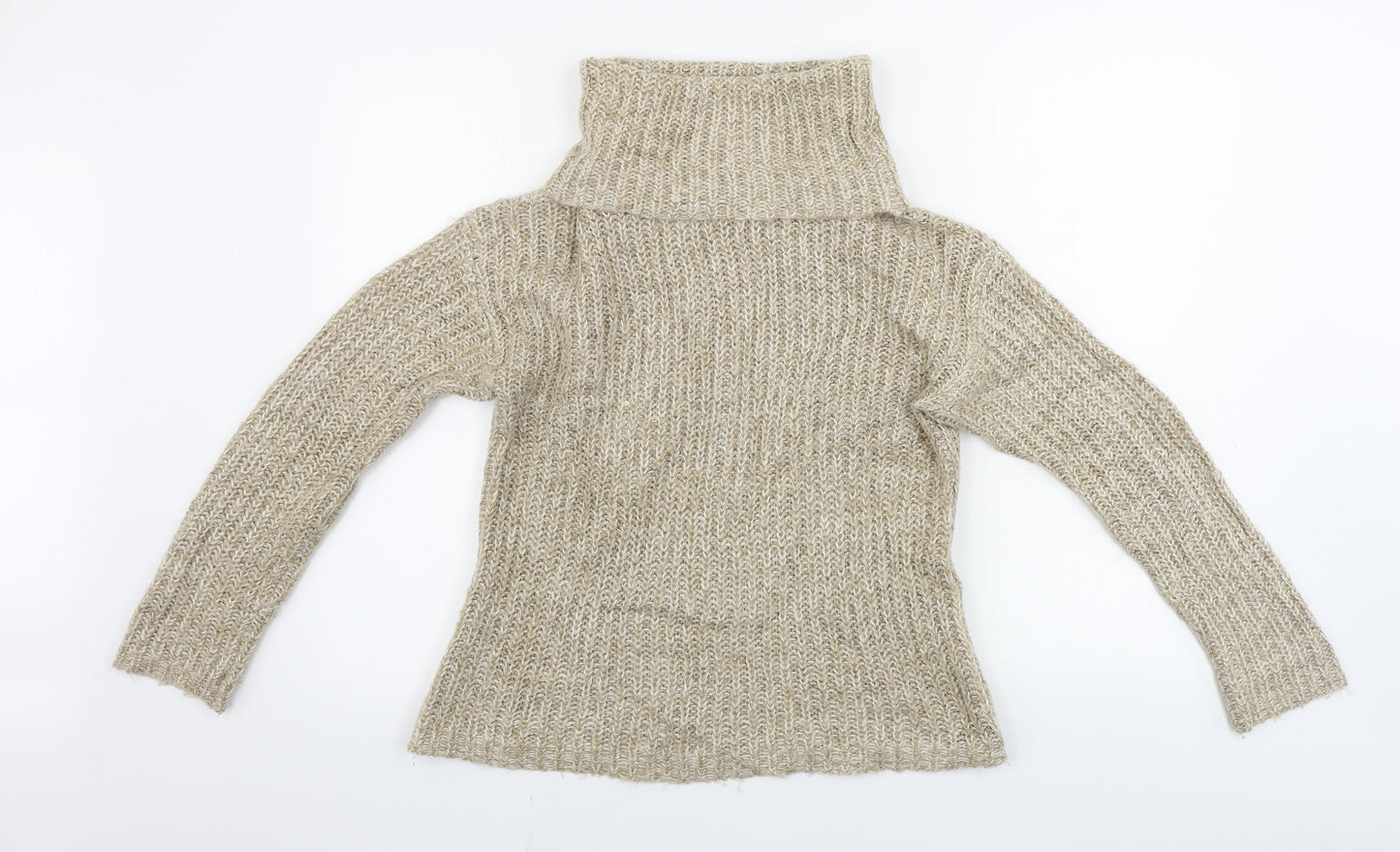 Papaya  Womens Beige   Pullover Jumper Size S