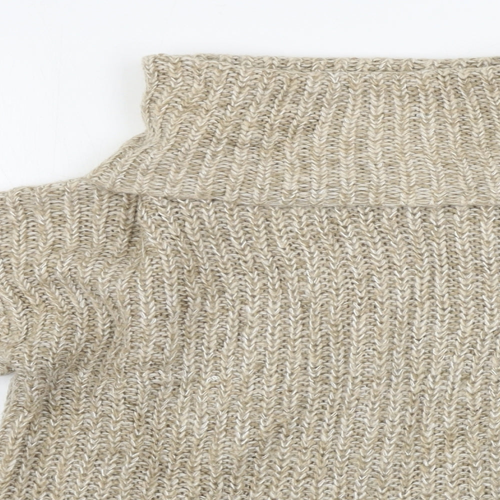 Papaya  Womens Beige   Pullover Jumper Size S