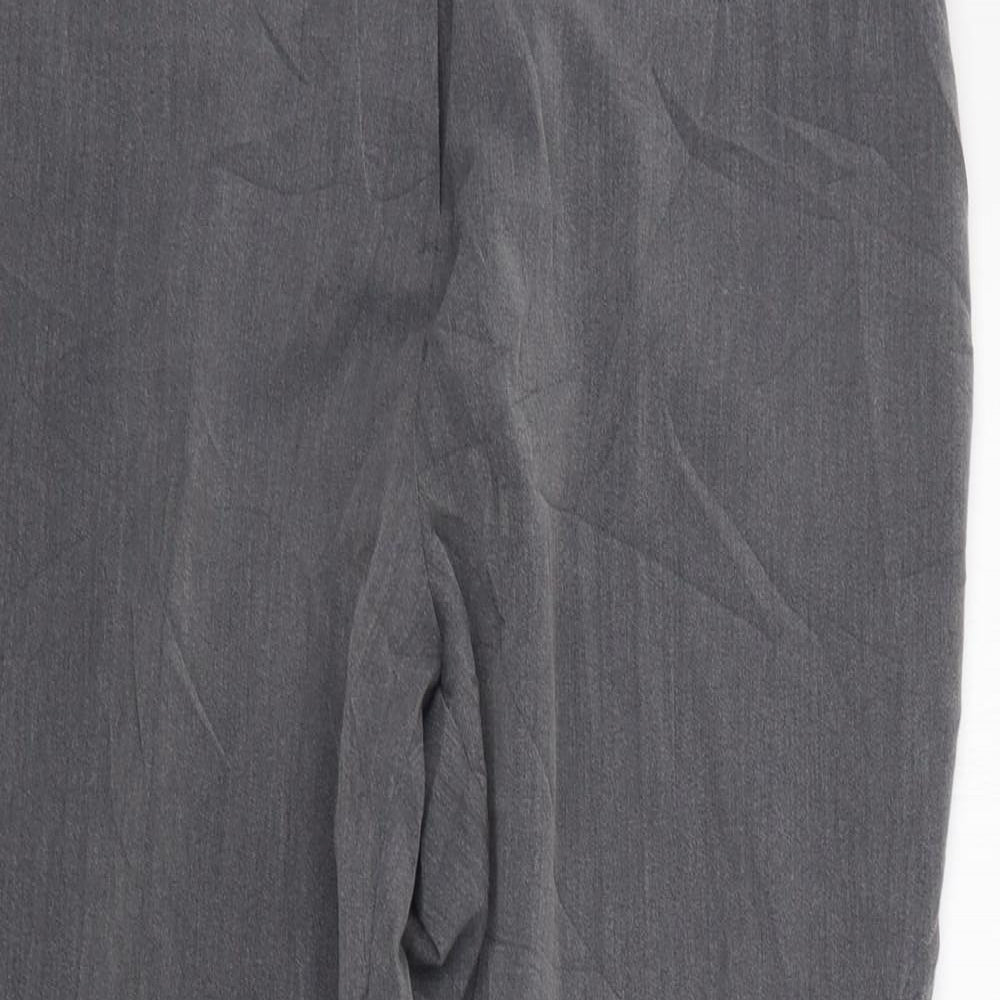 Classic Womens Grey   Cropped Trousers Size 14 L34 in