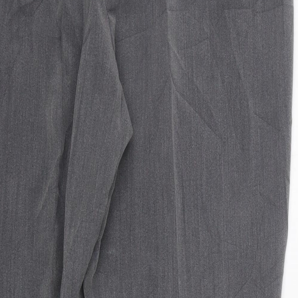 Classic Womens Grey   Cropped Trousers Size 14 L34 in