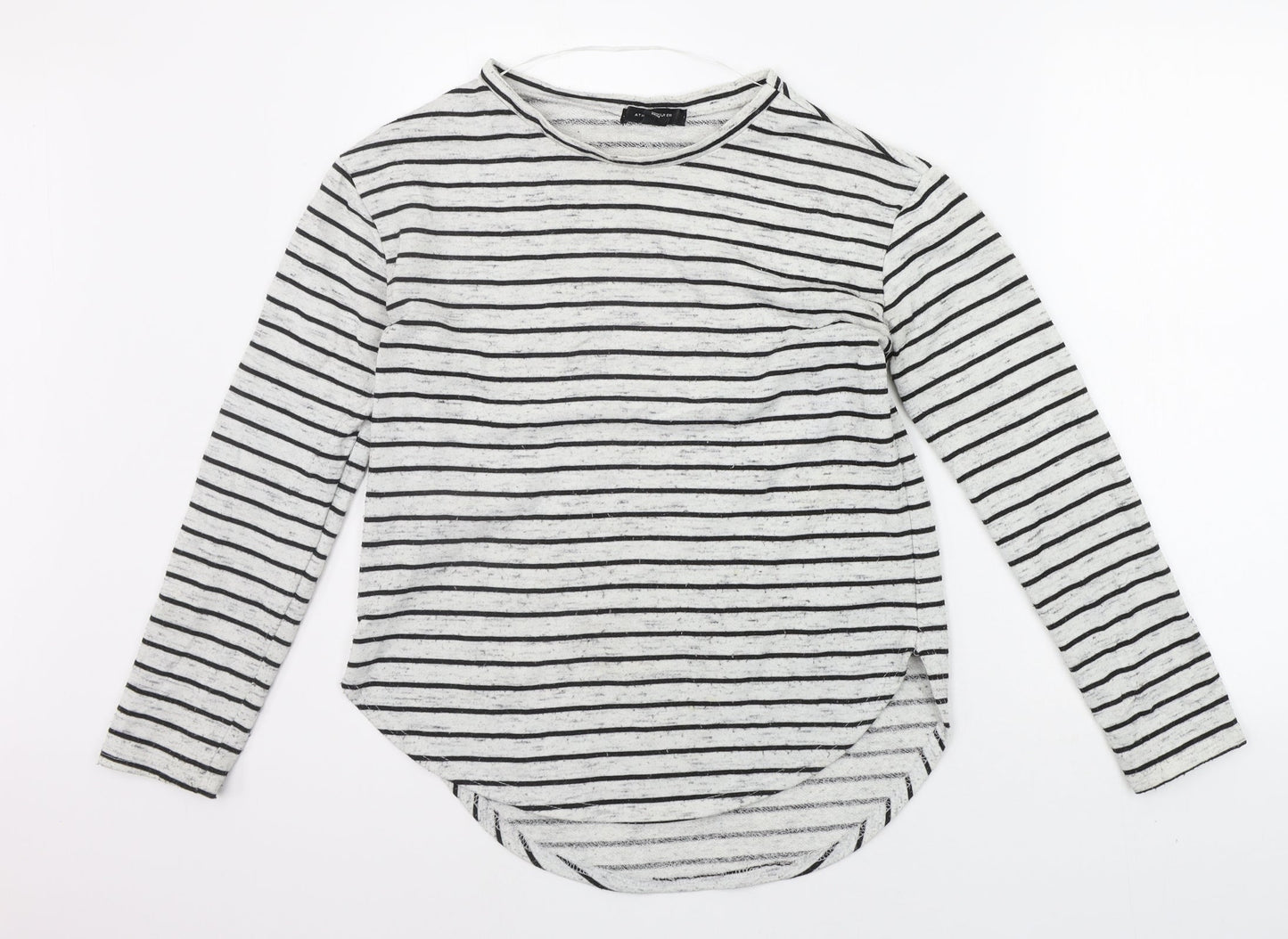 Atmosphere Womens Black Striped  Pullover Jumper Size 10