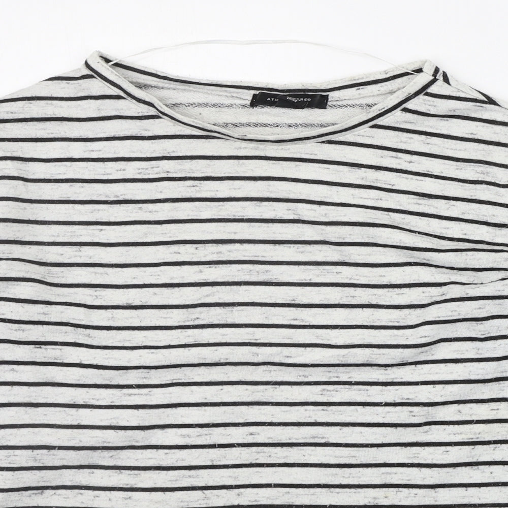 Atmosphere Womens Black Striped  Pullover Jumper Size 10