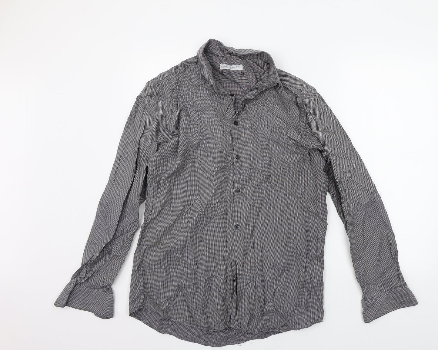 Cedar Wood State Mens Grey    Button-Up Size 15.5