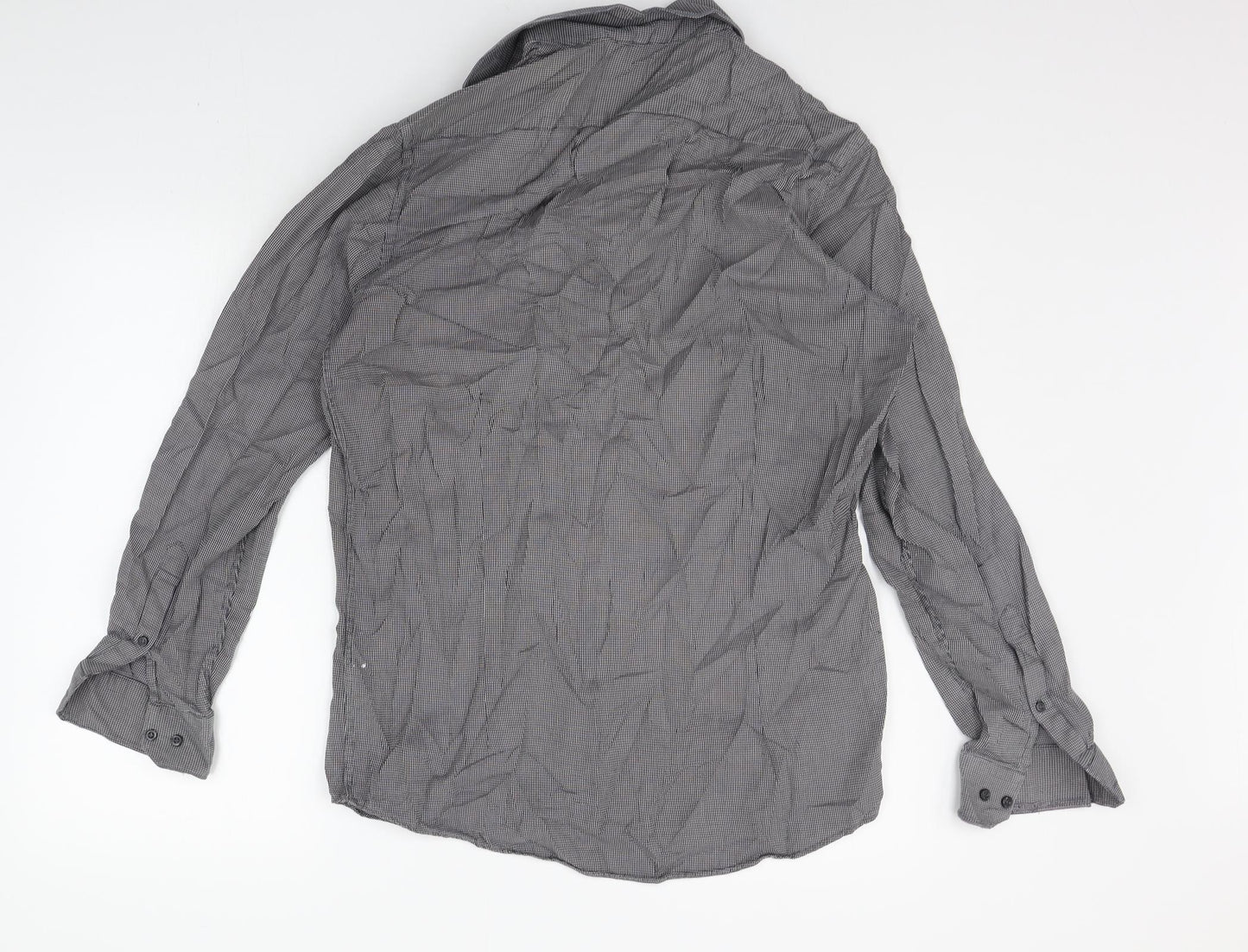 Cedar Wood State Mens Grey    Button-Up Size 15.5