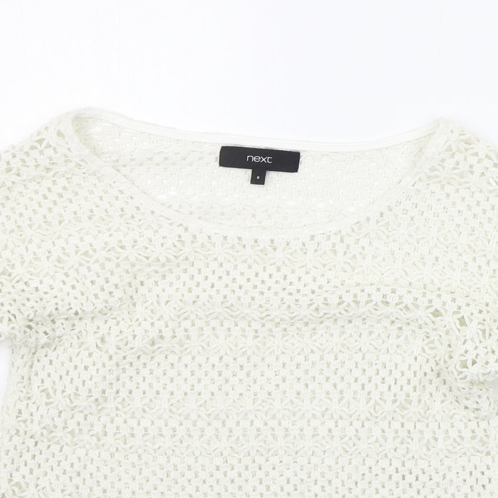 NEXT Womens White   Pullover Jumper Size 6