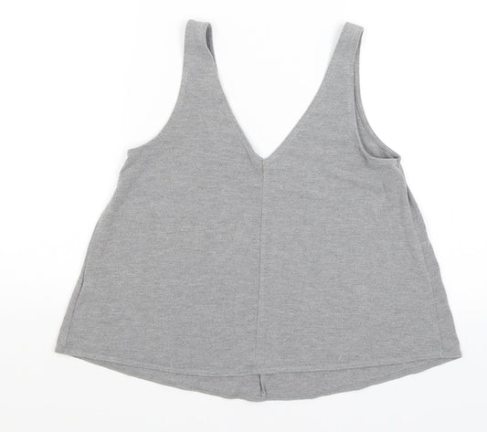 Topshop Womens Grey   Basic Tank Size 8