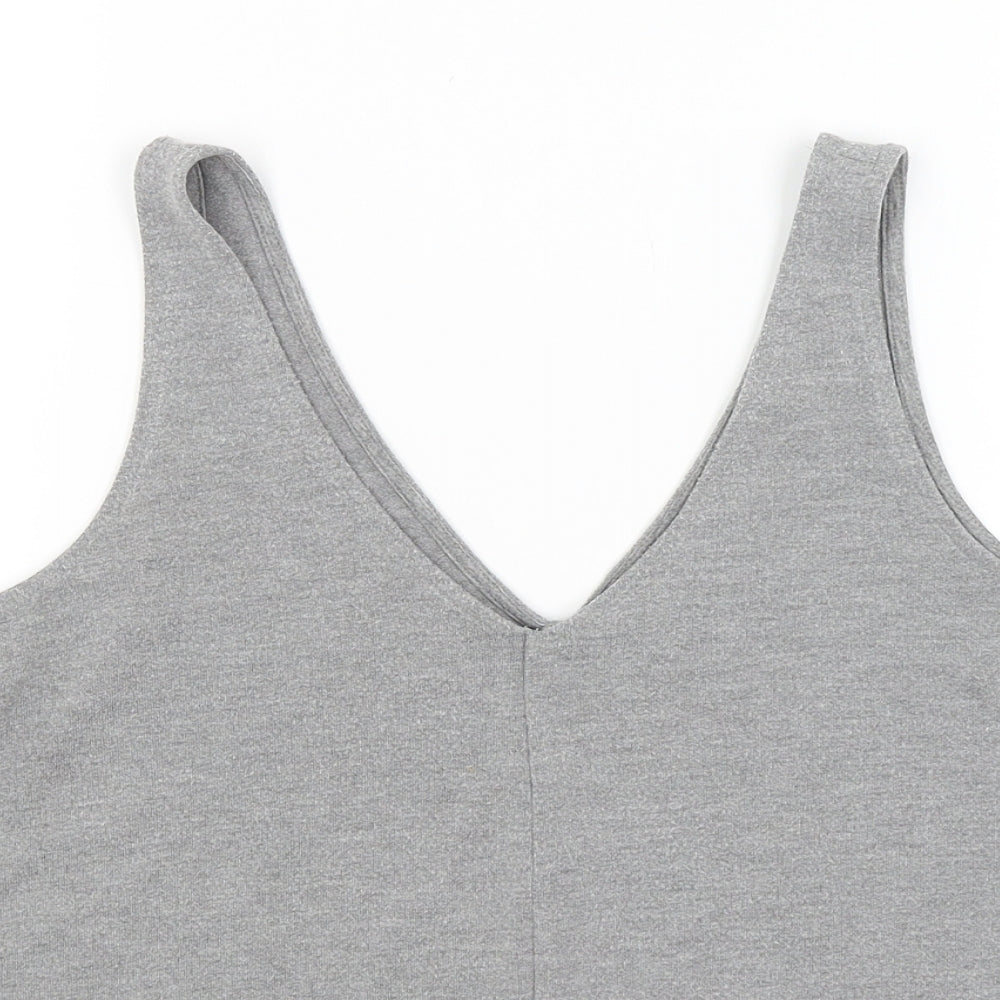 Topshop Womens Grey   Basic Tank Size 8
