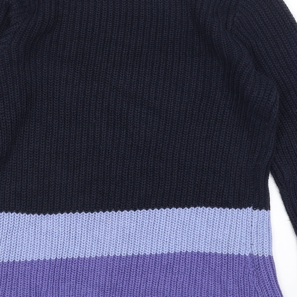 BHS Womens Blue Striped  Pullover Jumper Size 10