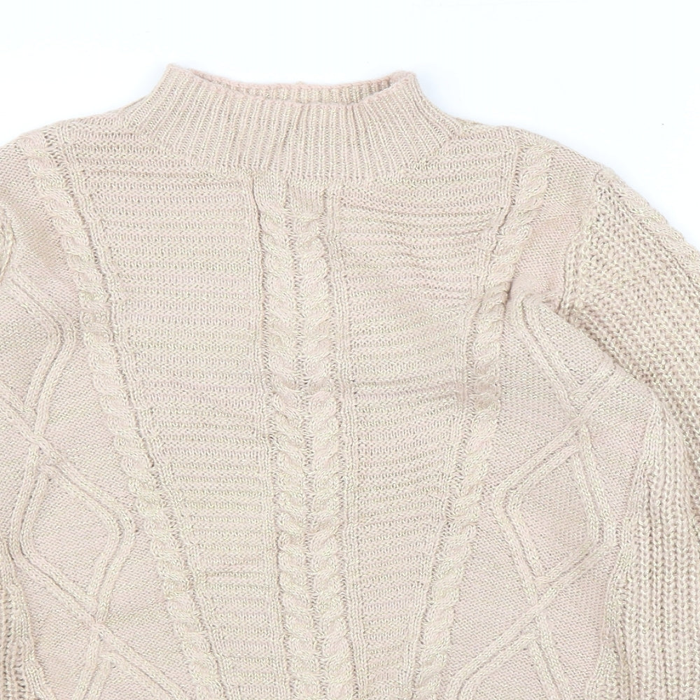Very Womens Pink  Lace Pullover Jumper Size 12