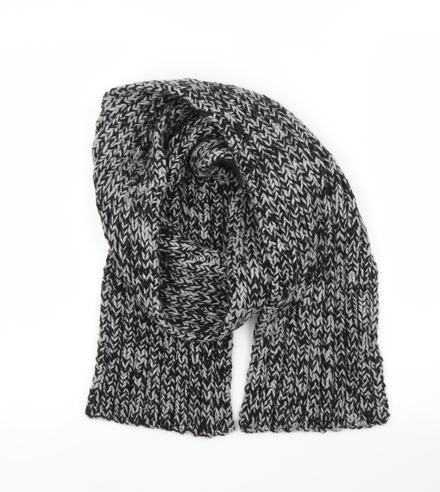 Preworn Unisex Grey   Scarf  One Size  - Handmade
