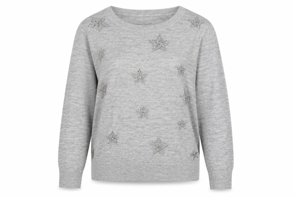 M&S Womens Grey   Pullover Jumper Size M