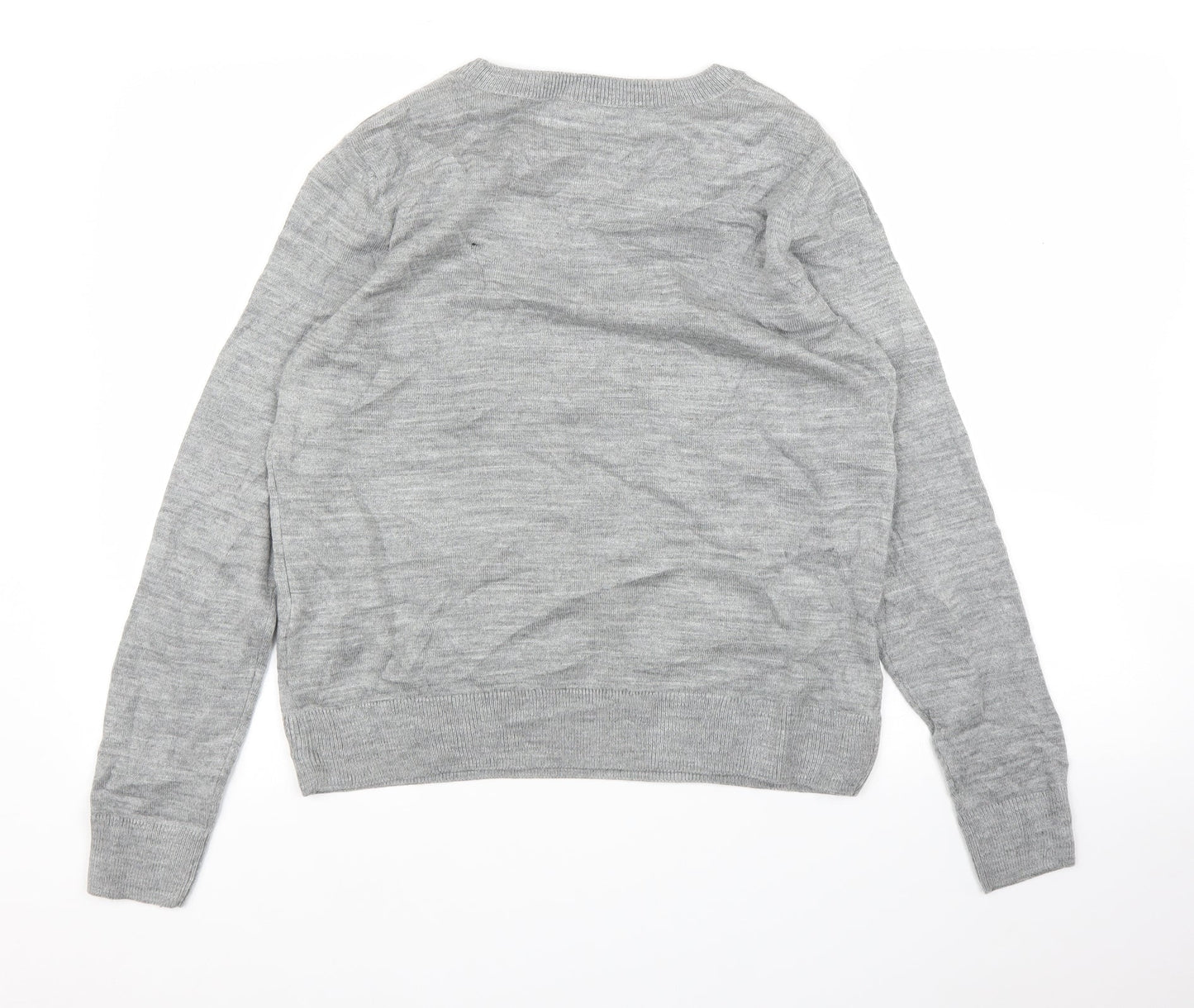 M&S Womens Grey   Pullover Jumper Size M